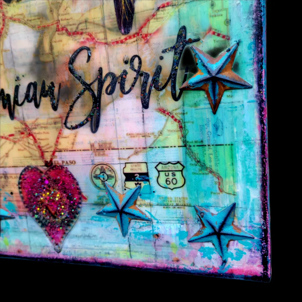 Bohemian Spirit Wall Art with Multicolor Design